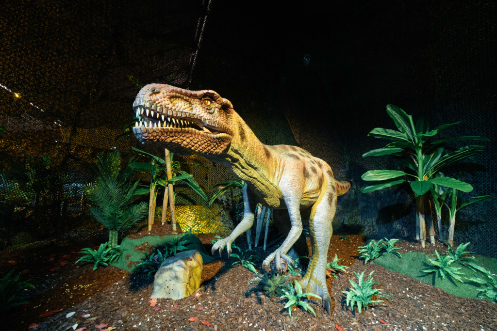 life-sized dinosaur replica