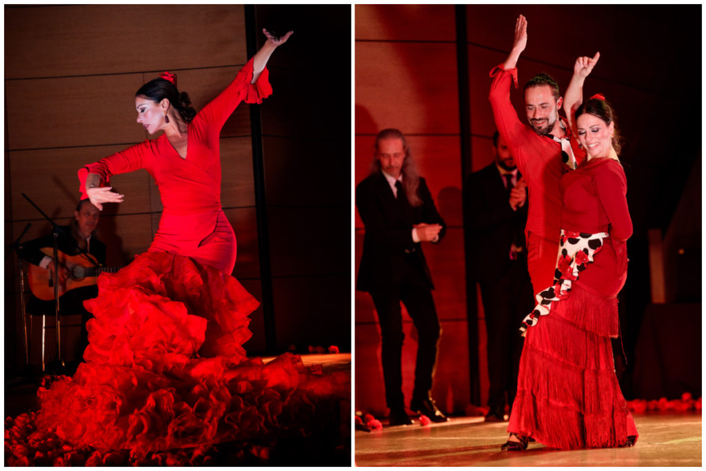 Photo de danseurs en pleine représentation d'un spectacle de danse We Call It Flamenco